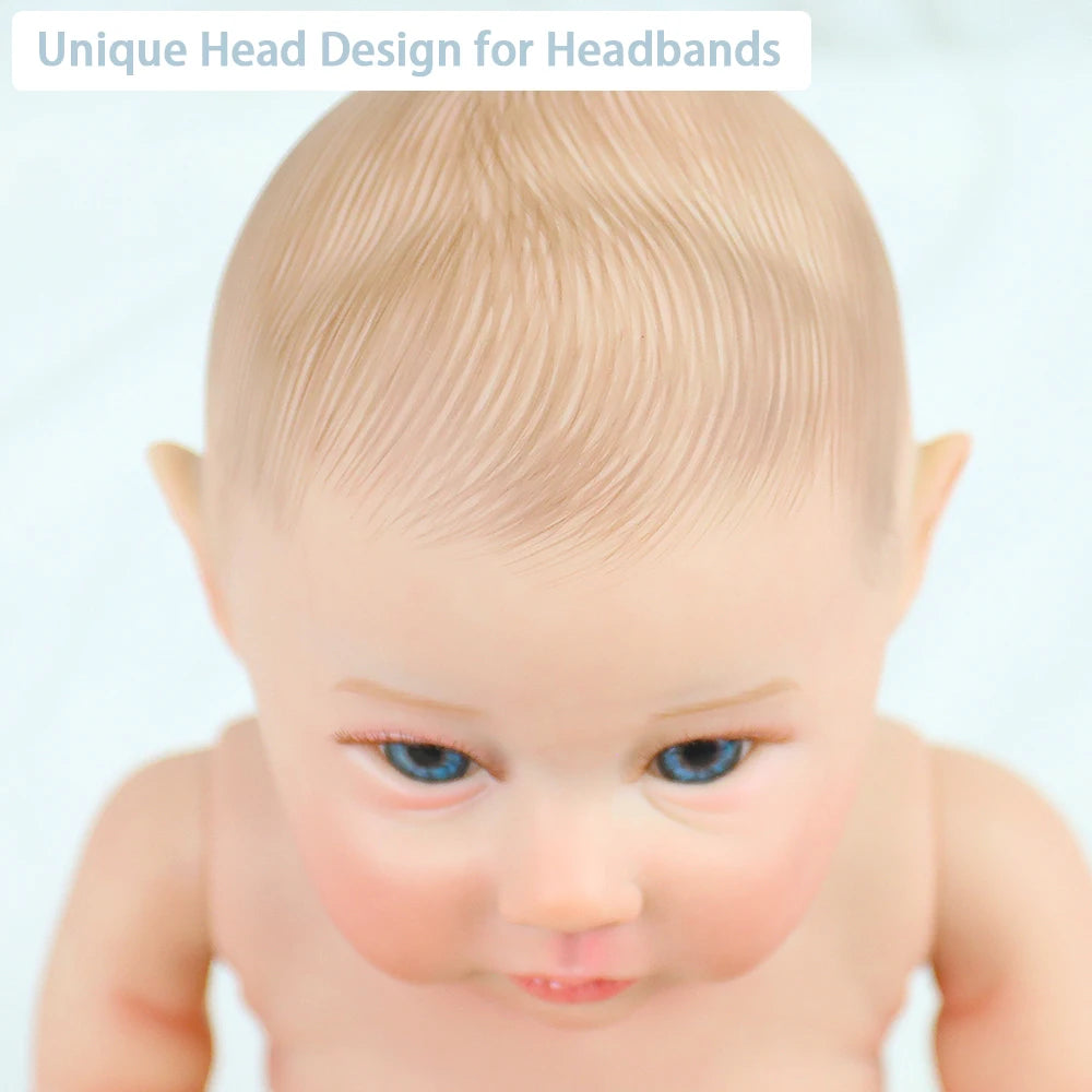 18Inch Full Body Vinyl Reborn Girl and Boy Bebe Washable 3D Paint Skin Visible Veins Newborn Handmade Reborn Toys Christmas Gift
