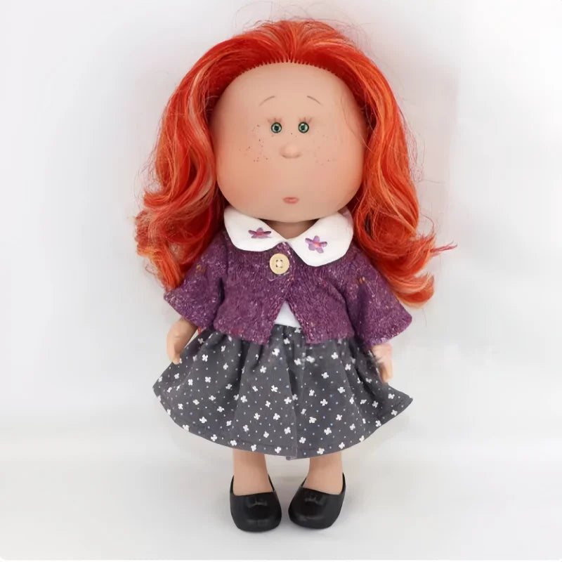 Spanish Potato Doll Shoes Vinyl Doll Small Eyes Interchangeable Clothes Doll Accessories Set Retro Imported Gift Only Clothe