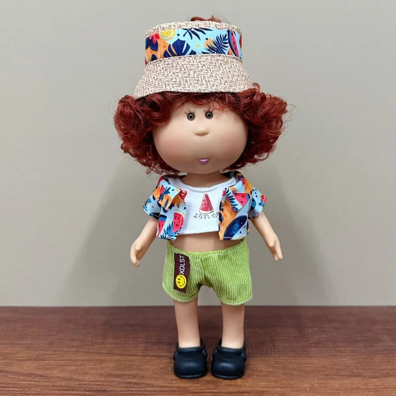 Cute 24cm Spanish Mia Potato Doll With Fashion Clothes Accessories Vinyl Doll Pretend Play Dress Up Toy Girls Festival Gift