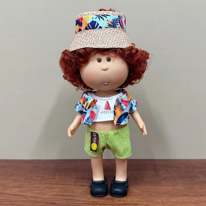 Cute 24cm Spanish Mia Potato Doll With Fashion Clothes Accessories Vinyl Doll Pretend Play Dress Up Toy Girls Festival Gift
