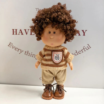 For 24cm Mia Spanish Potato Doll Clothes Outfit Set Knitted Sweater Shoes Skirt Overalls Dress For Mia Doll Dress Up Accessories