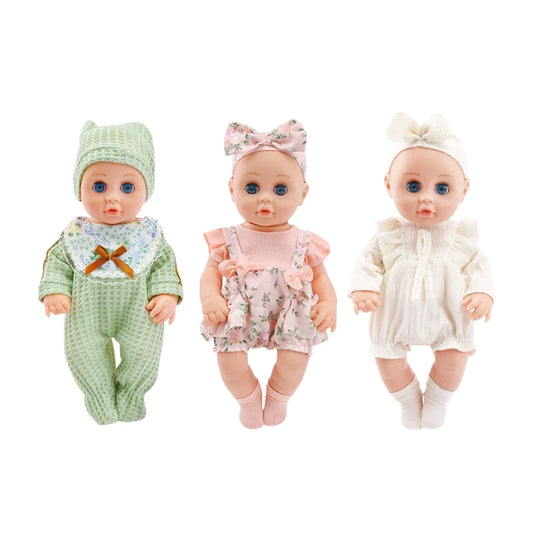 12 Inch 30cm Baby Born Doll with Outfit Vinyl Doll Silicone Doll Baby Reborn Doll Children's Toy Doll Festival Birthday Gift