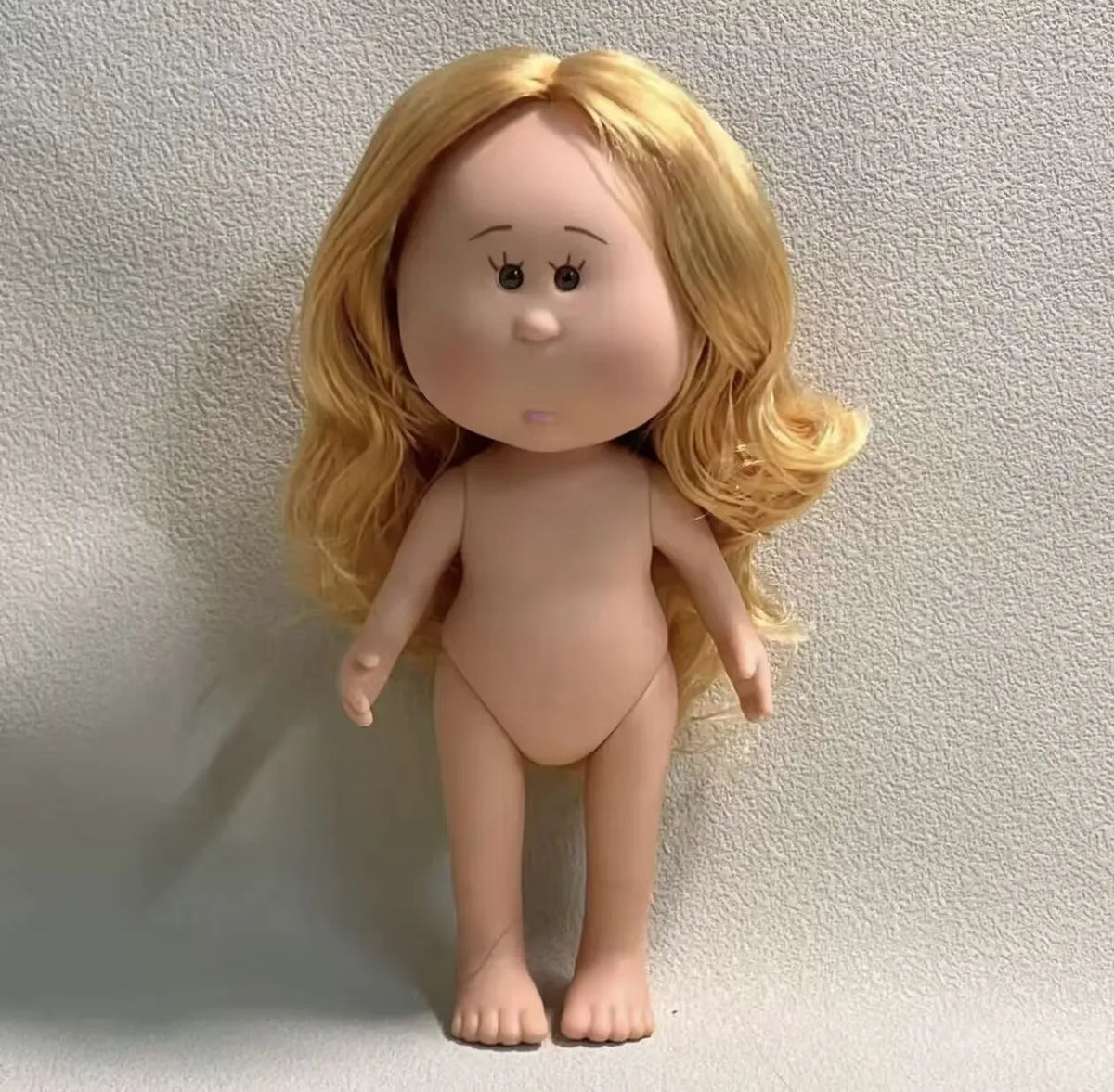 Authentic 24cm Spanish Mia Potato BJD Doll Vinyl Nude Doll With Black Long Hair For Girls Kids Play Collectible Figure