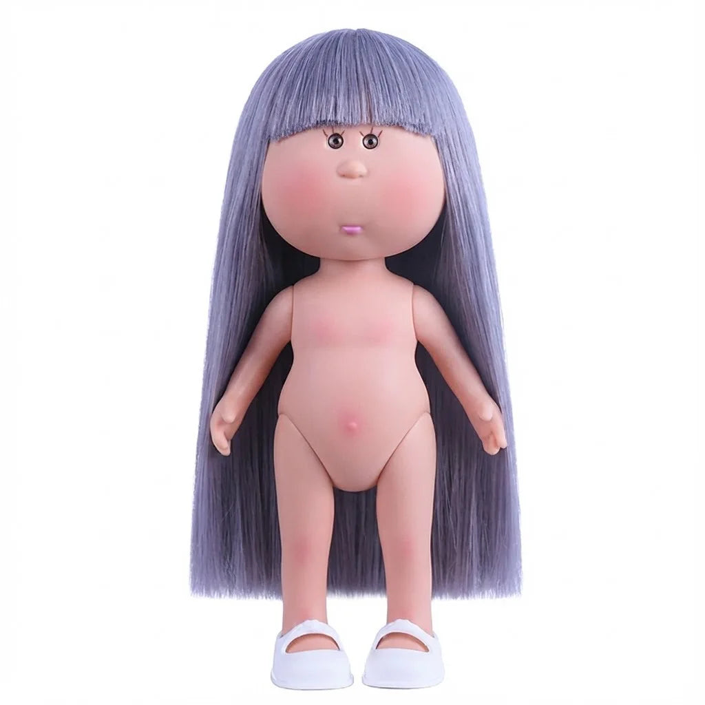 24cm Spanish Potato Mia Doll 5-Jointed 1/6 Vinyl Body DIY Long Hair Curly Hair Dress Up Doll Accessories Toys Gift For Girl