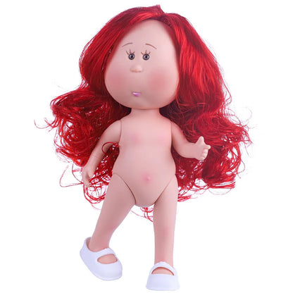 24cm Spanish Potato Mia Doll 5-Jointed 1/6 Vinyl Body DIY Long Hair Curly Hair Dress Up Doll Accessories Toys Gift For Girl