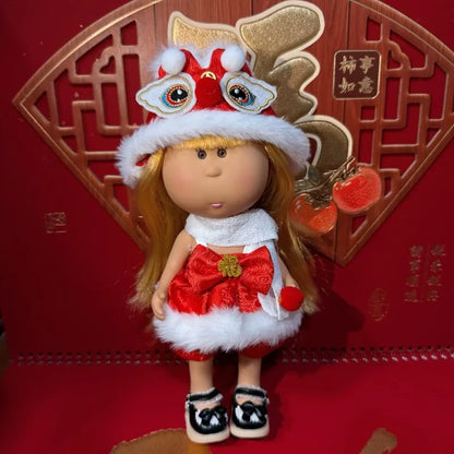 24cm Spanish Mia Potato Doll Clothes Handmade Wearable Replacement Outfits Diy Dress Up For Waldorf Style Stuffed Dolls
