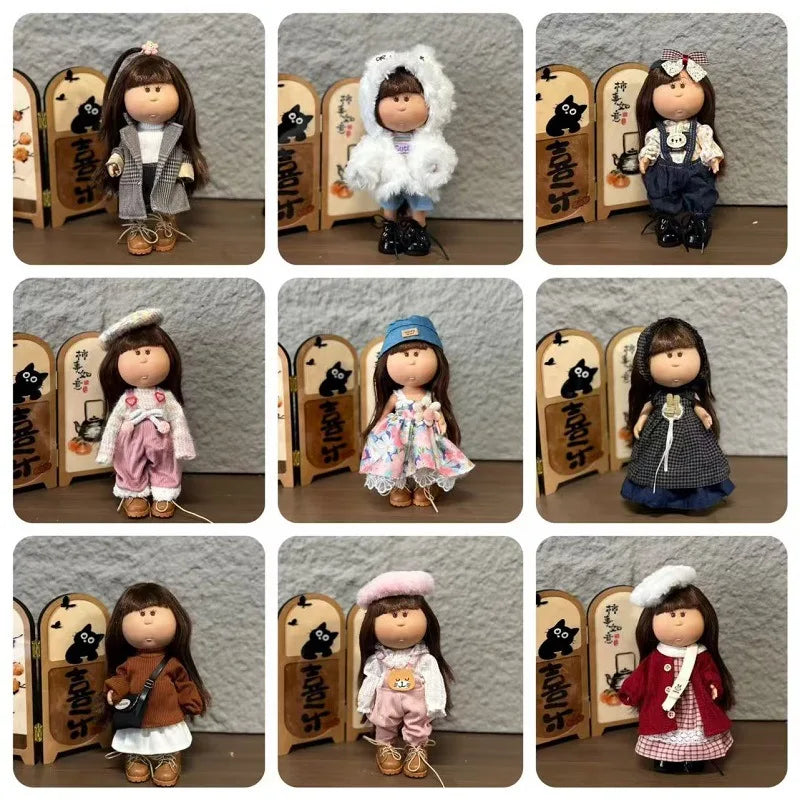 Mia Spanish Potato Doll 24cm BJD6 Handmade Waldorf DIY Replacement Clothes Outfits Girls Kids Fashion Toy Gift