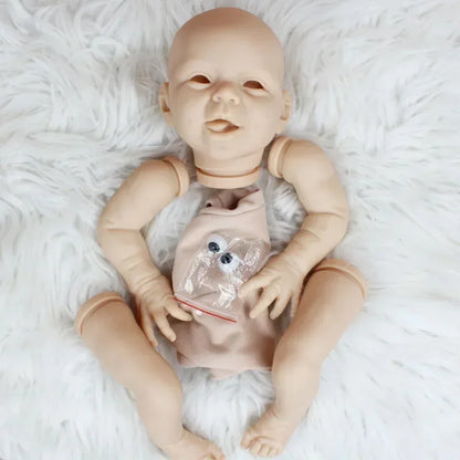 50CM 20 Inch Vinyl Silicone Reborn Accessories DIY Hani White Kit Fresh Color Soft Color Un Un Smiling Doll Baby Part