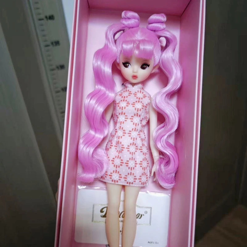 Blommor Doll Collection Doll 1/6 Pvc Doll OOAK Cute Girl Toys Unique Customized BJD Designer Toy Decoration Art Gift