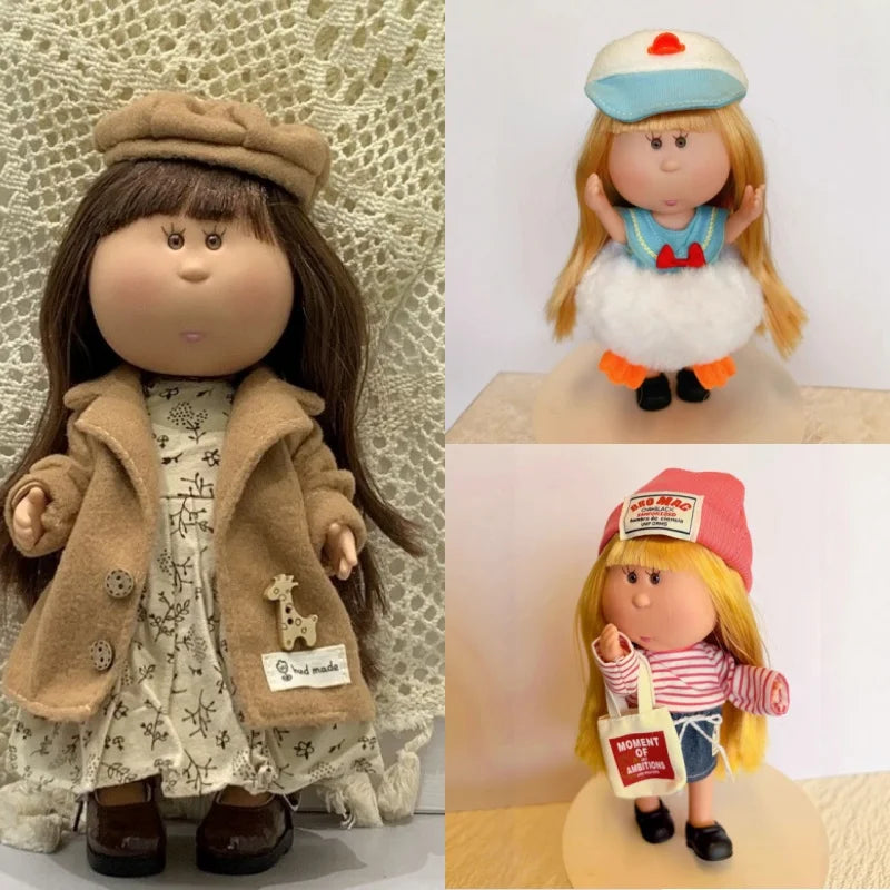 For 24cm Spanish Potato Doll Mia Clothes Set，Cartoon Casual Daily Dress Up Vinyl Doll Accessories Decoration Girl Toy Gifts