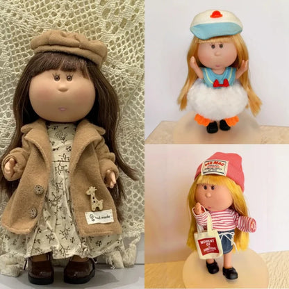For 24cm Spanish Potato Doll Mia Clothes Set，Cartoon Casual Daily Dress Up Vinyl Doll Accessories Decoration Girl Toy Gifts