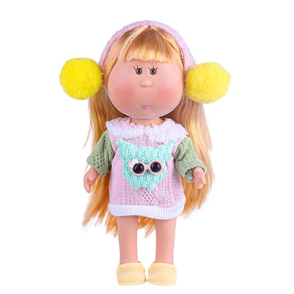 24cm Mia Potato Doll with Clothes, Cute Plush Dress Up Doll, Spanish Style Collectible Figure Gift