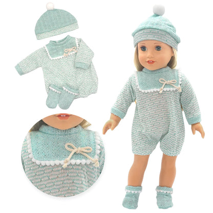 Doll Clothes for 43cm Born Baby Doll Cute 43cm Newborn Doll Accessories Festival Birthday Gift Doll Down Coat Children Toys Wear