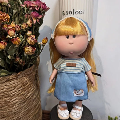 24cm Spanish Mia Potato Doll Clothes Handmade Wearable Replacement Outfits Diy Dress Up For Waldorf Style Stuffed Dolls