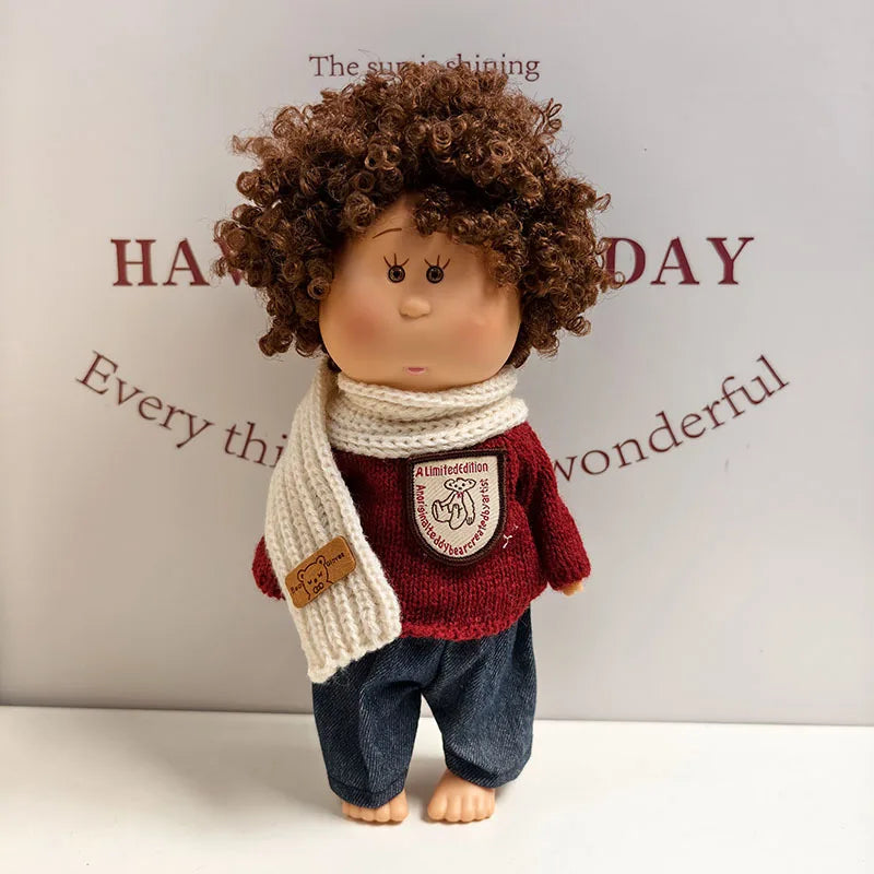 For 24cm Mia Spanish Potato Doll Clothes Outfit Set Knitted Sweater Shoes Skirt Overalls Dress For Mia Doll Dress Up Accessories