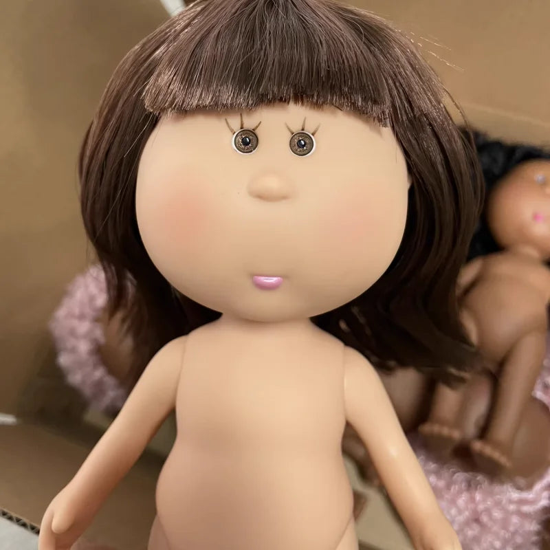 New 24cm Spanish Mia Potato Doll Set Diy Dress Up Vinyl Doll Action Figure Curly Hair Red Hair Black Hair Ornaments Girl  Toy