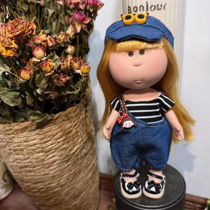 For 24cm Spanish Mia Potato Doll Clothes Wearable Dopamine Ornaments Outfits Set Diy Dress Up For Waldorf Style Stuffed Dolls