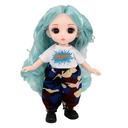 doll 16cm Cute And Elegant Style, 13 Articulated Dolls With Movable Joints Clothing Matching BJD Princess 1/12 Girl Gift Toy