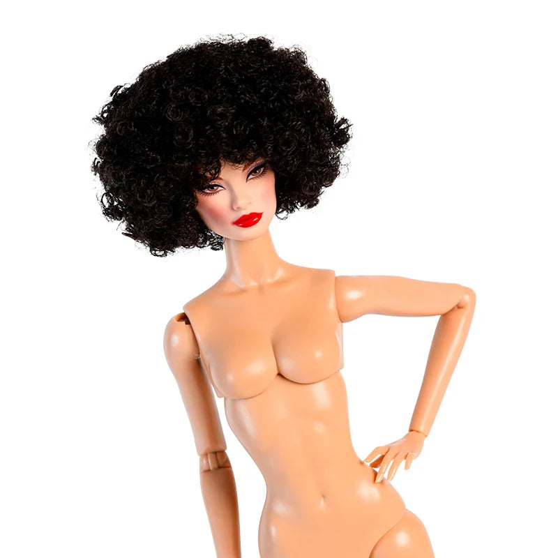 Xianxian Doll Original Design ECO Vinyl Supermodel Doll 12 Joint Movable Body Tan Skin Color Brown Hair Fashion Collector