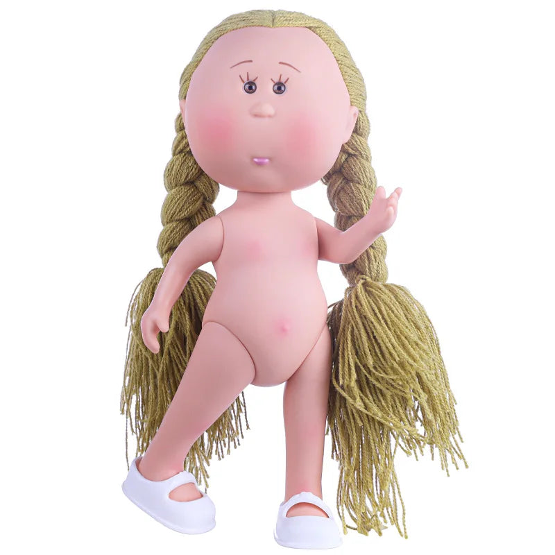 24cm Spanish Potato Mia Doll 5-Jointed 1/6 Vinyl Body DIY Long Hair Curly Hair Dress Up Doll Accessories Toys Gift For Girl