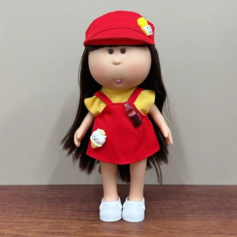 Cute 24cm Spanish Mia Potato Doll With Fashion Clothes Accessories Vinyl Doll Pretend Play Dress Up Toy Girls Festival Gift