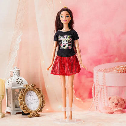 New 11 inch Doll Full Set 30cm Girl Doll with Clothes Suit Diy Dress Up Toy Gifts for Children