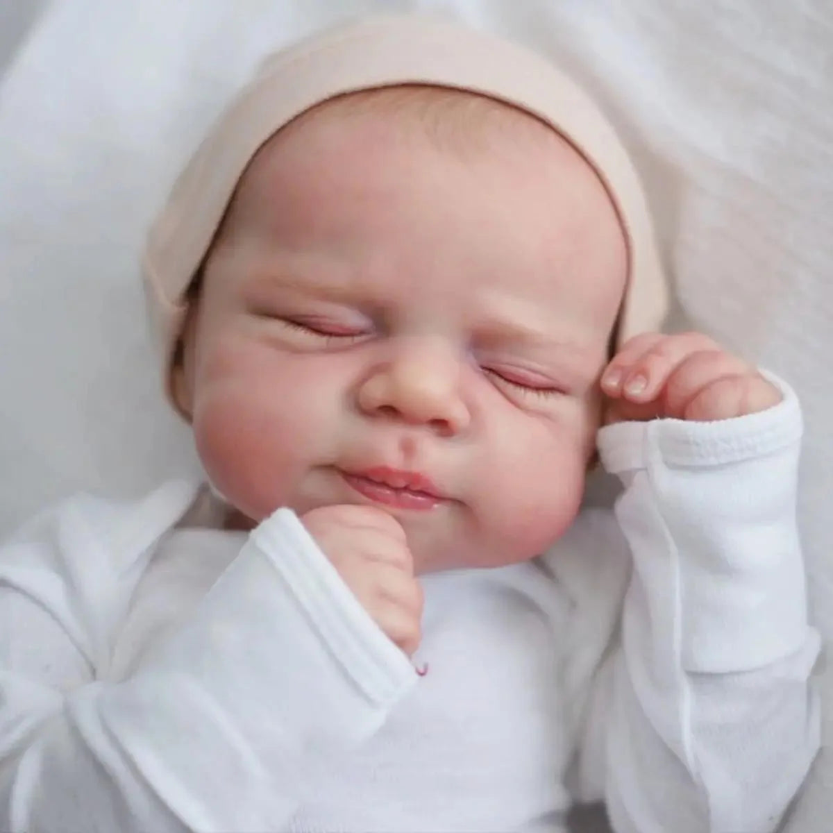 45cm Lifelike Reborn Baby Doll Handmade 3D Painted Skin Full Body Silicone Vinyl Girls Christmas Gift, Christmas Decoration