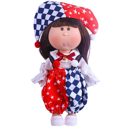 24cm Mia Potato Doll with Clothes, Cute Plush Dress Up Doll, Spanish Style Collectible Figure Gift