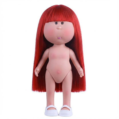 24cm Spanish Potato Mia Doll 5-Jointed 1/6 Vinyl Body DIY Long Hair Curly Hair Dress Up Doll Accessories Toys Gift For Girl
