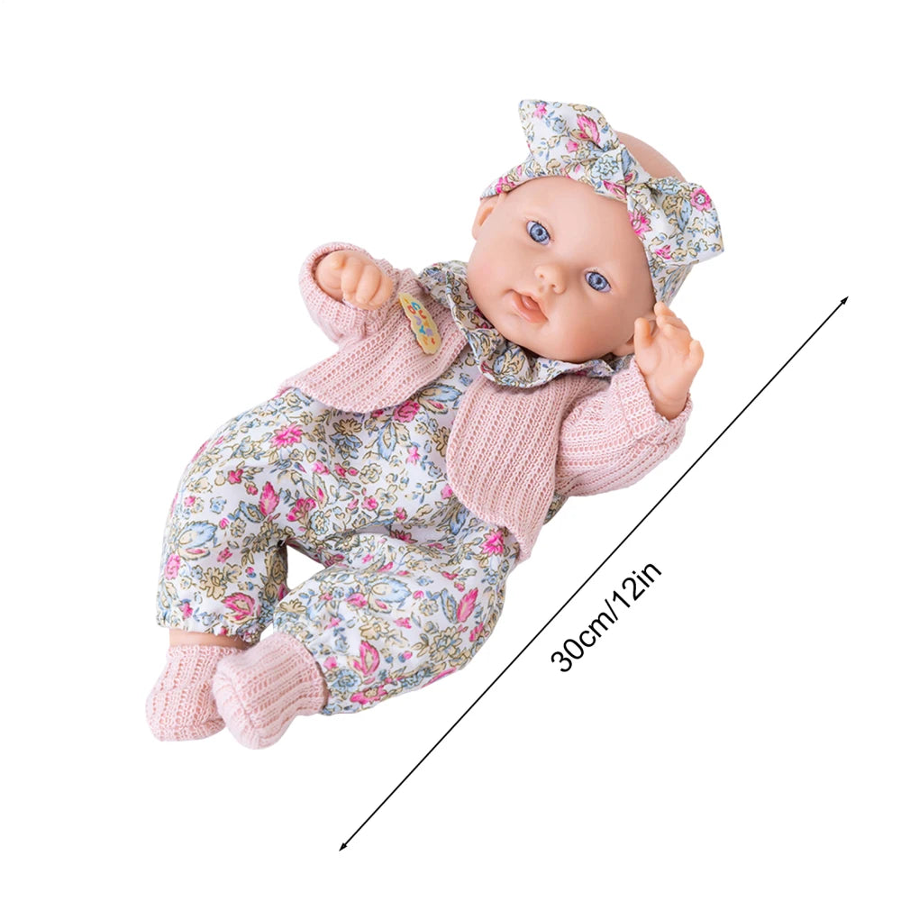 30cm Reborn Dolls Waterproof Vinyl Bebe Doll With Clothes LifeLikeDolls Children's Toy Gift