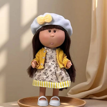 Guabao Spanish Potato Doll Clothes Frog Style Plush Hat Dress Set Hand Embroidered Outfit Replacement For Kids Birthday Gift