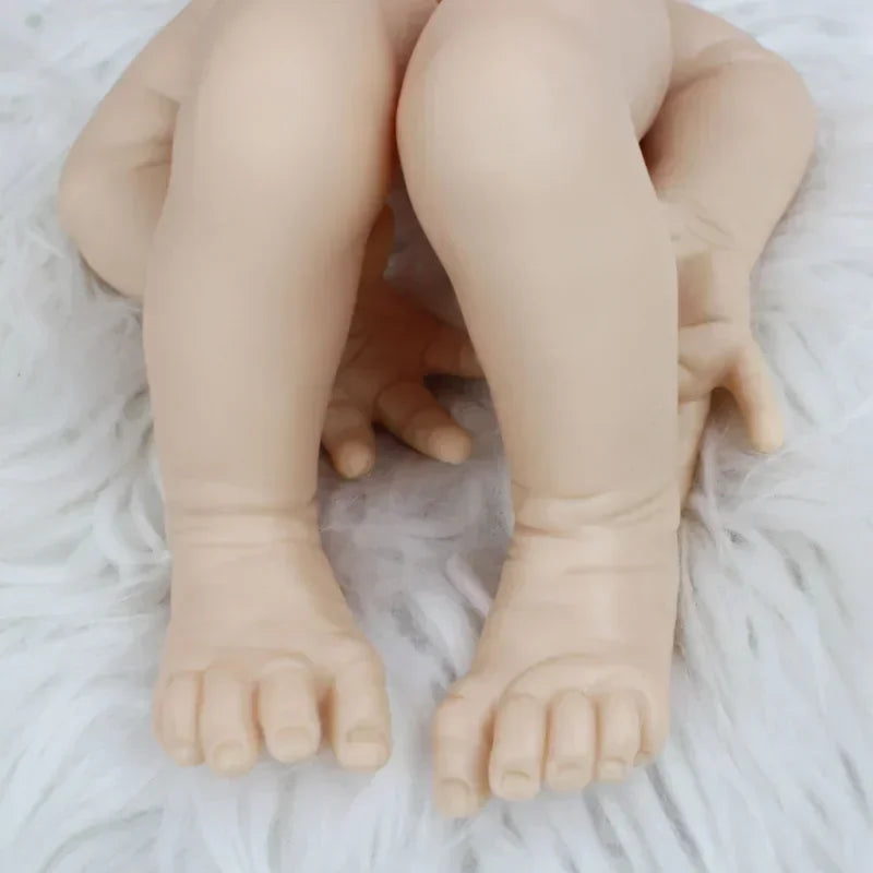 50CM 20 Inch Vinyl Silicone Reborn Accessories DIY Hani White Kit Fresh Color Soft Color Un Un Smiling Doll Baby Part