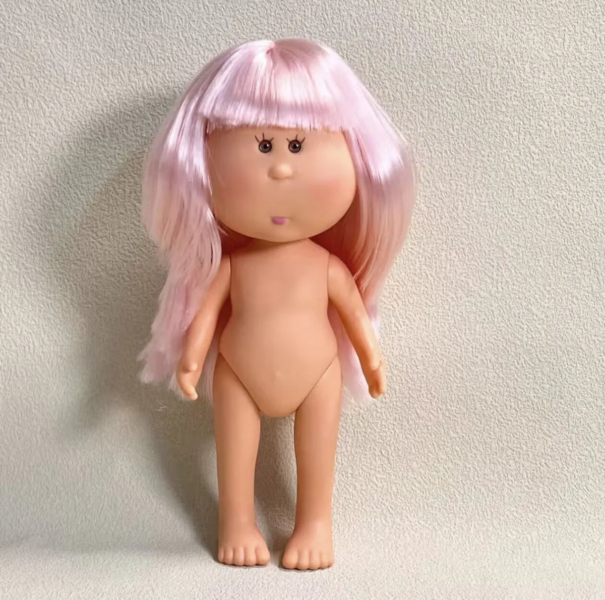 Authentic 24cm Spanish Mia Potato BJD Doll Vinyl Nude Doll With Black Long Hair For Girls Kids Play Collectible Figure