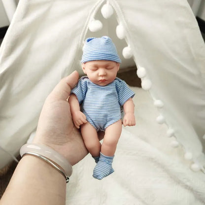 20CM Baby Doll Soft and Full Body Vinyl Reborn Toddler Doll 7.87 Inch lifelike Newborn Mini Bebe Doll Toys Girls Children Toy