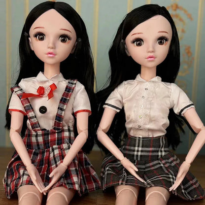 60cm Doll Blinking Eyes Winking Eyes Doll 1/3 BJD Doll with clothes Kids Girls Dolls Toy Gift